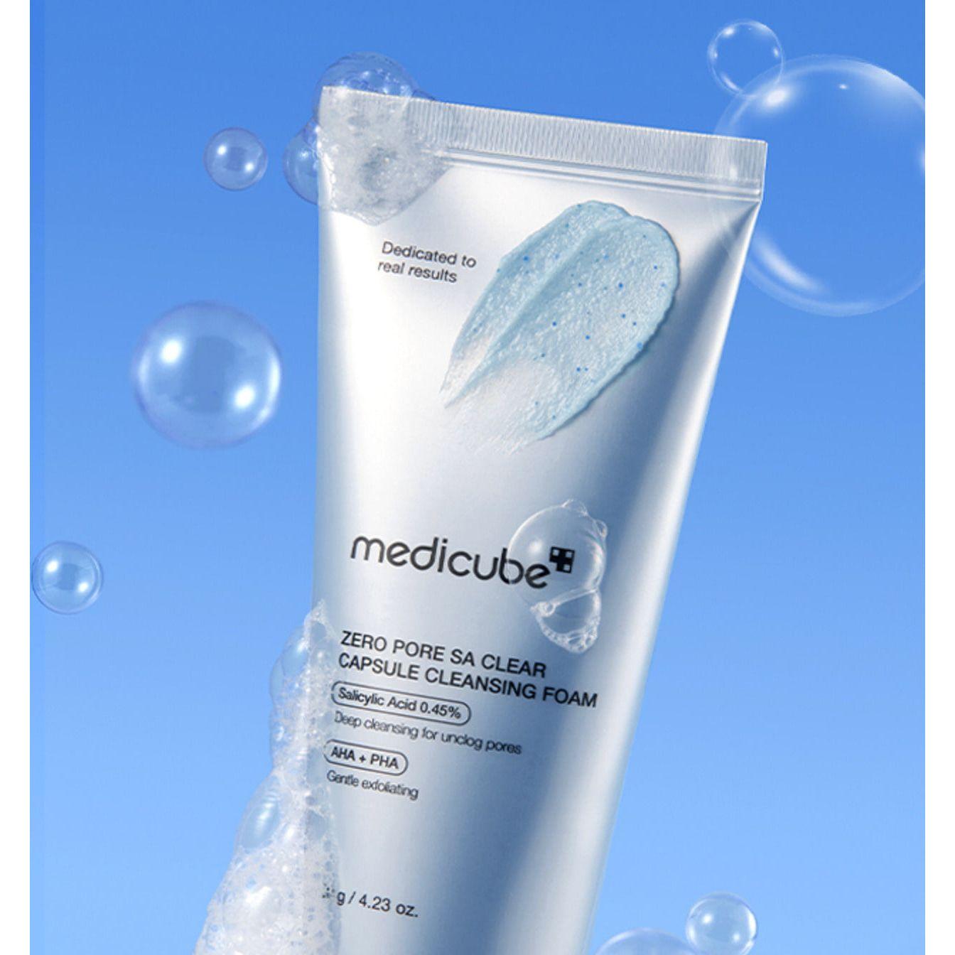 medicube Zero Pore Capsule Cleansing Foam – 120g | Deep Pore Cleanser with Exosomes & BHA for Acne-Prone Skin Product image