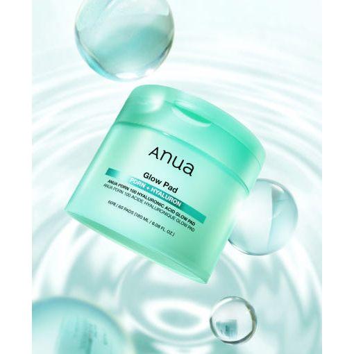 Anua PDRN 100 Hyaluronic Acid Glow Pad – 60 Pads / 180ml | Jumbo Hydrating Toner Pads for Glow, Elasticity & Inner Skin Moisture Product image