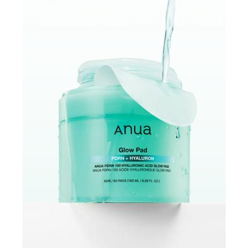 Anua PDRN 100 Hyaluronic Acid Glow Pad – 60 Pads / 180ml | Jumbo Hydrating Toner Pads for Glow, Elasticity & Inner Skin Moisture Product image