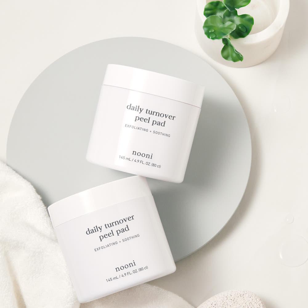 nooni Daily Turnover Peel Pad – 145ml | Dual-Sided AHA/BHA Exfoliating Pads with Niacinamide & Centella Product image