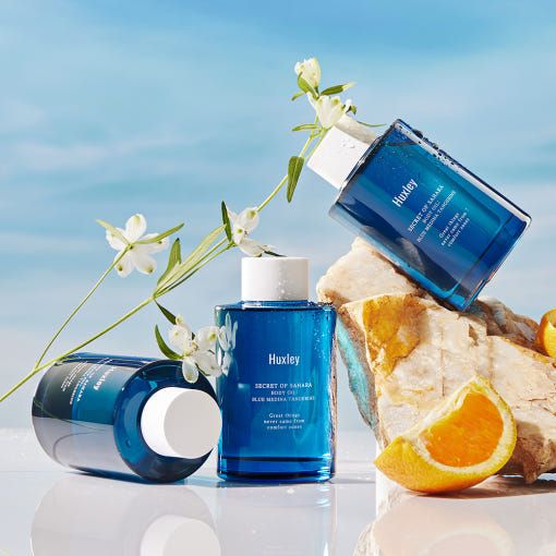 Huxley Body Oil – 100ml #Blue Medina Tangerine | Refreshing & Moisturizing Perfume Body Oil Product image