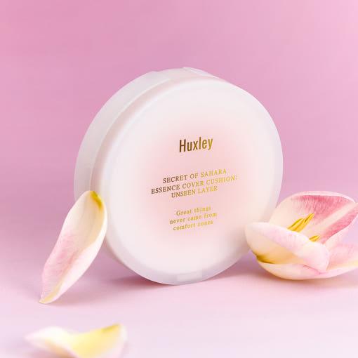 Huxley Essence Cover Cushion Unseen Layer SPF23 PA++ 12g (2 Colors) | Radiant, Dewy Coverage with Cactus Flower Keratinase Product image