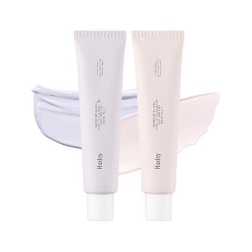 Huxley Tone Up Sun Essence Stay Sun Safe SPF50+ PA++++ – 70ml (2 Colors) | Hydrating Mineral Sunscreen & Color-Correcting Base Product image