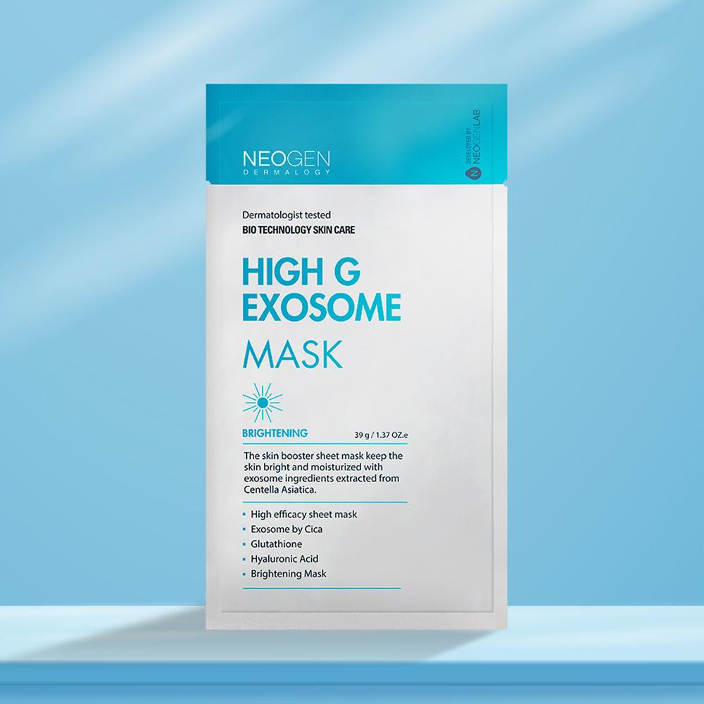 NEOGEN Dermalogy High G Exosome Mask Sheet – 39g x 5ea | Deep Hydration & Brightening Boost for Sensitive Skin Product image