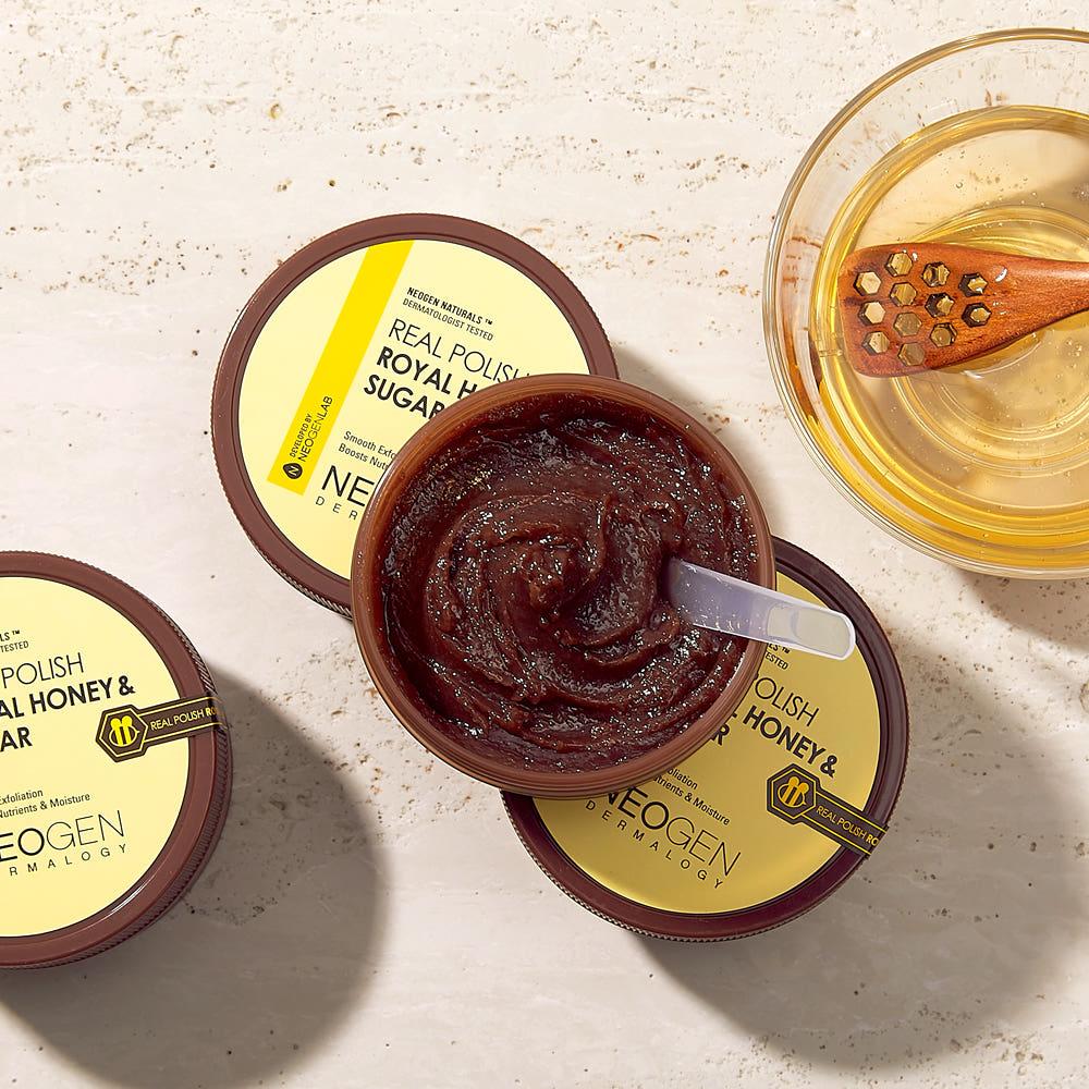 NEOGEN Dermalogy Real Polish – Royal Honey & Sugar Scrub 100g | Gentle Exfoliation & Deep Moisture Product image