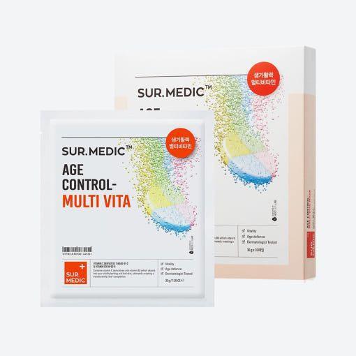 NEOGEN SUR.MEDIC+ Age Control-Multi Vita Mask – 30g x 10 Count | Radiance-Boosting Vitamin Care Product image