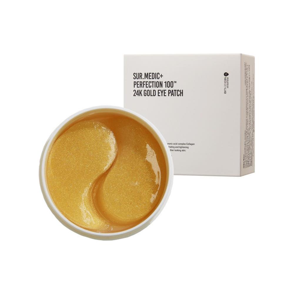 NEOGEN SUR.MEDIC+ Perfection 100TM 24K Gold Eye Patch – 75g/60ea | Brightening & Anti-Aging Care Product image