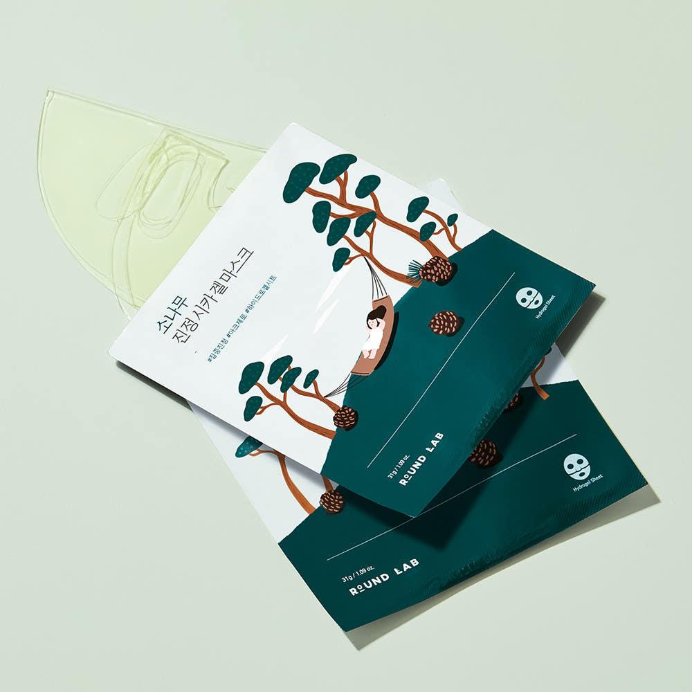 Round Lab Pine Calming Cica Gel Mask – 5 Masks (31g Each) | Soothing, Cooling Care for Stressed & Irritated Skin Product image