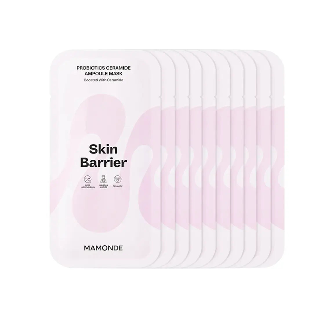 Mamonde Probiotics Ceramide Ampoule Mask – Strengthens Skin Barrier & Hydrates Deeply – 23ml x 10ea Product image