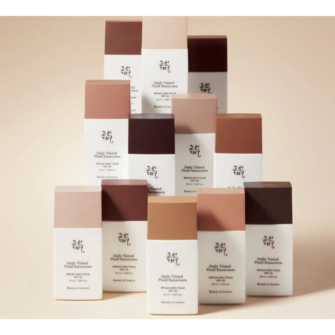 Beauty of Joseon Daily Tinted Fluid Sunscreen SPF50+ PA+++ – 50ml | Hydrating, Oil-Control, Skin-Perfecting Coverage Product image