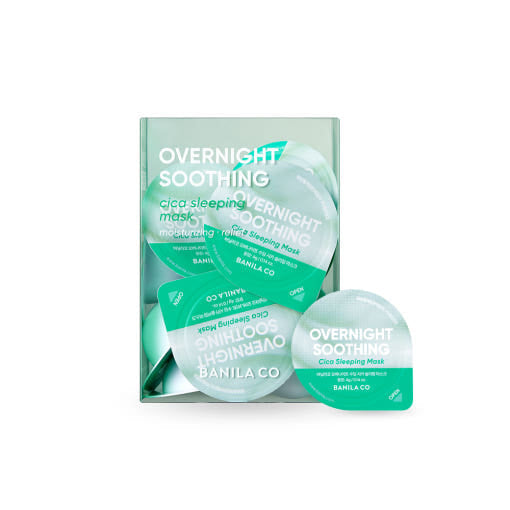 BANILA CO Overnight Soothing Cica Sleeping Mask Travel Kit – 4g x 12 Count | Soothing Hydration On-the-Go Product image