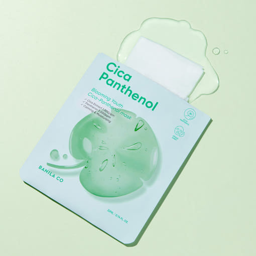 BANILA CO Blooming Youth Cica Panthenol Mask – 22ml x 10 Count | Instant Soothing & Hydration Mask Set Product image