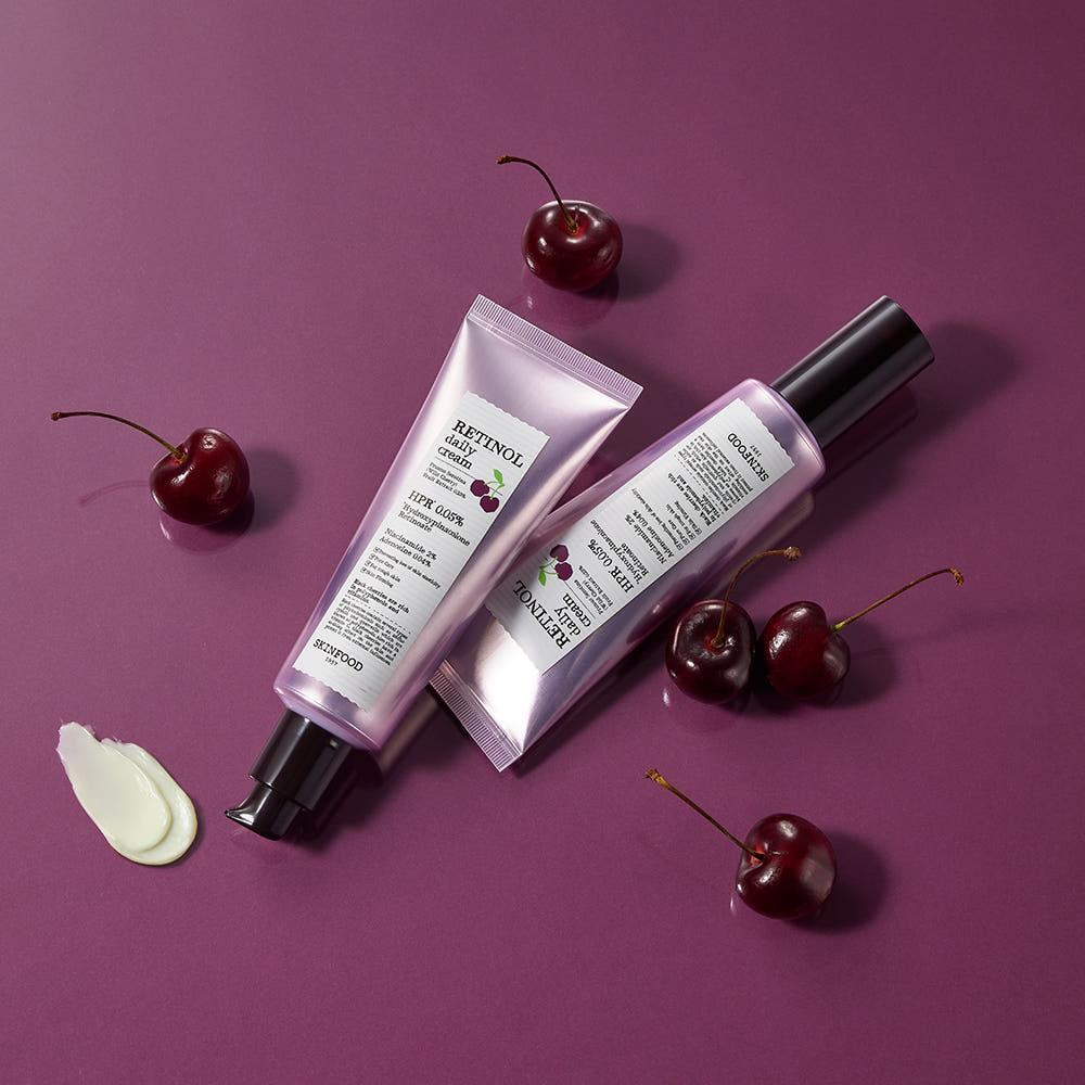 SKINFOOD Black Cherry Retinol Daily Cream – 70ml | Firming & Brightening Daily Moisturiser Product image