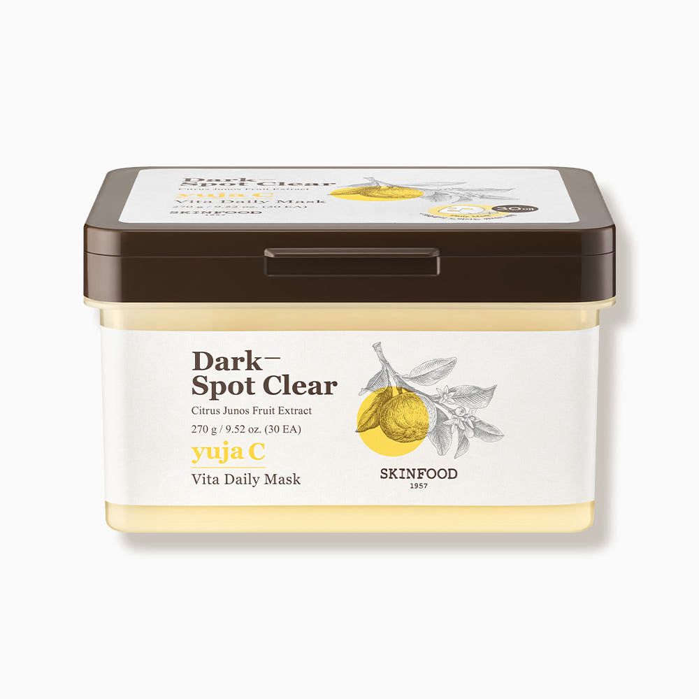 SKINFOOD Yuja C Vita Daily Mask Sheet – 270g / 30 Sheets | Daily Vitamin C Glow with Yuja Extract Product image