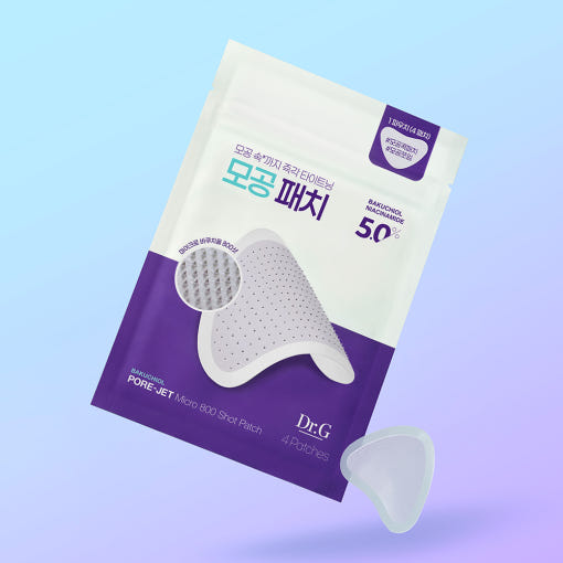 Dr.G Bakuchiol Pore-Jet Micro 800 Shot Patch – 4 Patches | Instant Pore-Tightening Micro-Needle Patch with Bakuchiol Product image