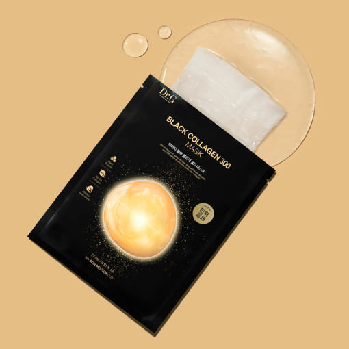 Dr.G Black Collagen 300 Mask – 27g x 4 Sheets | Firming & Radiance Sheet Mask with Black Propolis Collagen Product image
