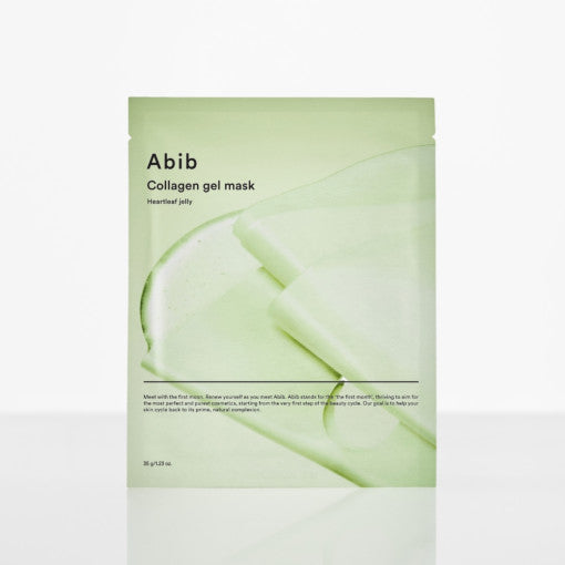 Abib Collagen Gel Mask #Heartleaf Jelly – Calming Vegan Hydrogel Mask for Sensitive Skin – 35g x 10 Count Product image