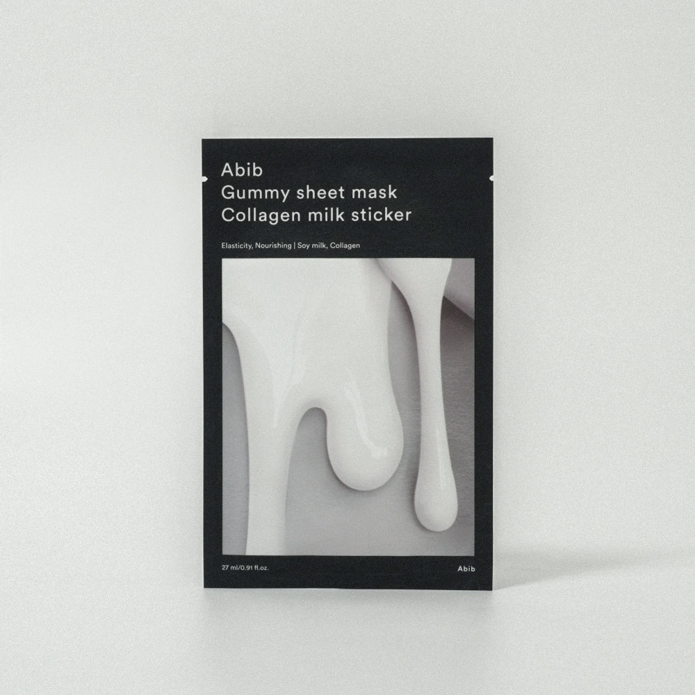 Abib Gummy Sheet Mask Collagen Milk Sticker – Intense Hydration & Firming Care – 27ml x 10 Count Product image