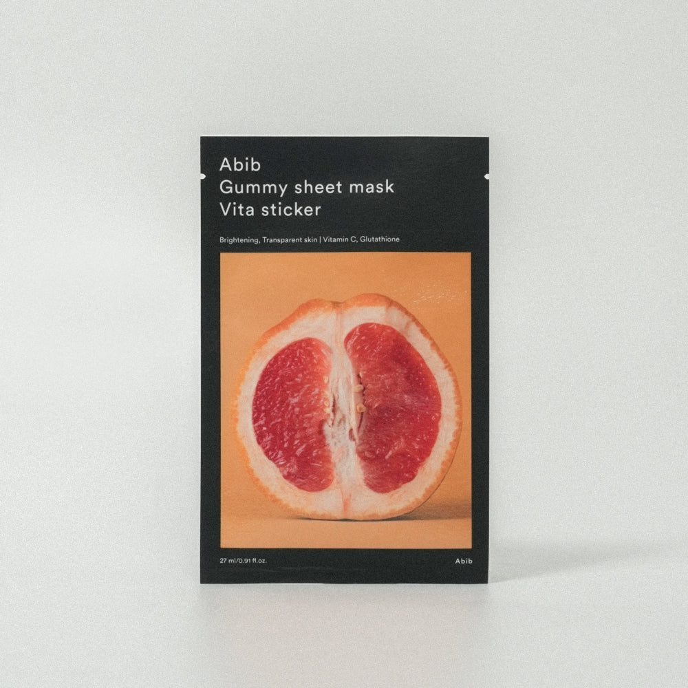 Abib Gummy Sheet Mask Vita Sticker – Brightening & Hydrating with Triple Hyaluronic Acid – 27ml x 10 Sheets Product image