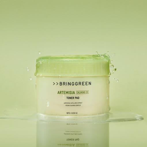 BRINGGREEN Artemisia Calming EX Toner Pad – 187g/75 Pads | Soothing Vegan Pads with Mugwort & Water Essence Product image