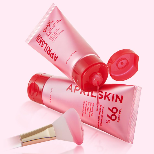 APRILSKIN TXA Niacinamide 99 Night Wrapping Mask – 80ml | Overnight Brightening, Pore Refining & Firming Care Product image