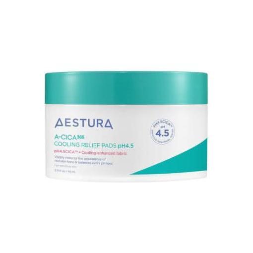 AESTURA A-Cica 365 Cooling Relief Pads pH4.5 – 110ml / 60 Pads | Redness-Soothing Toner Pads for Sensitive Skin Product image