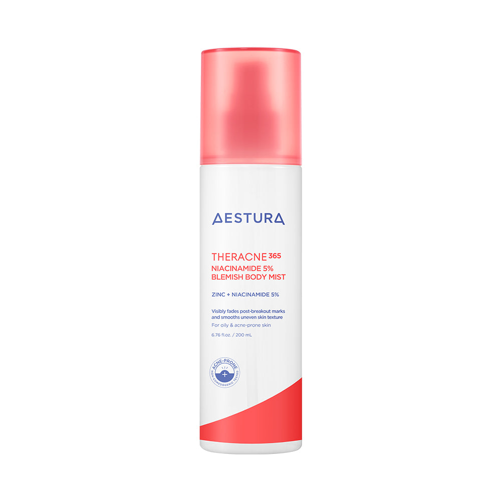 AESTURA Theracne 365 Niacinamide 5% Blemish Body Mist – 200ml | Fade Blemishes & Soothe Irritated Body Skin Product image