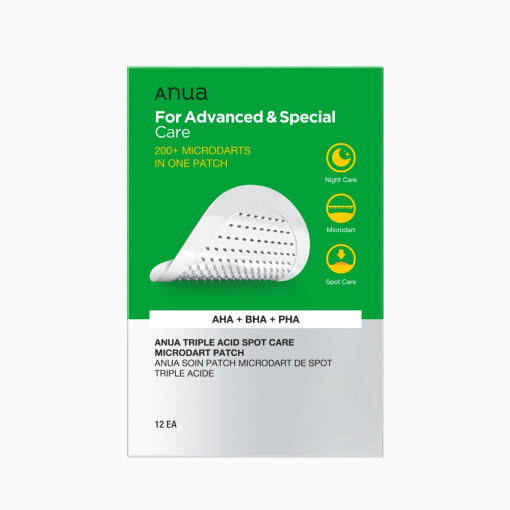 Anua Triple Acid Spot Care Microdart Patch – 12 Count | Targeted Blemish Treatment with Triple Exfoliating Acids Product image