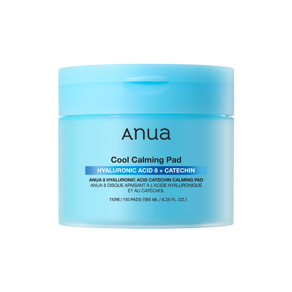 Anua 8 Hyaluronic Acid Catechin Calming Pad – 185ml / 110 Pads | Instant Cooling & Moisture for Calm, Makeup-Ready Skin Product image