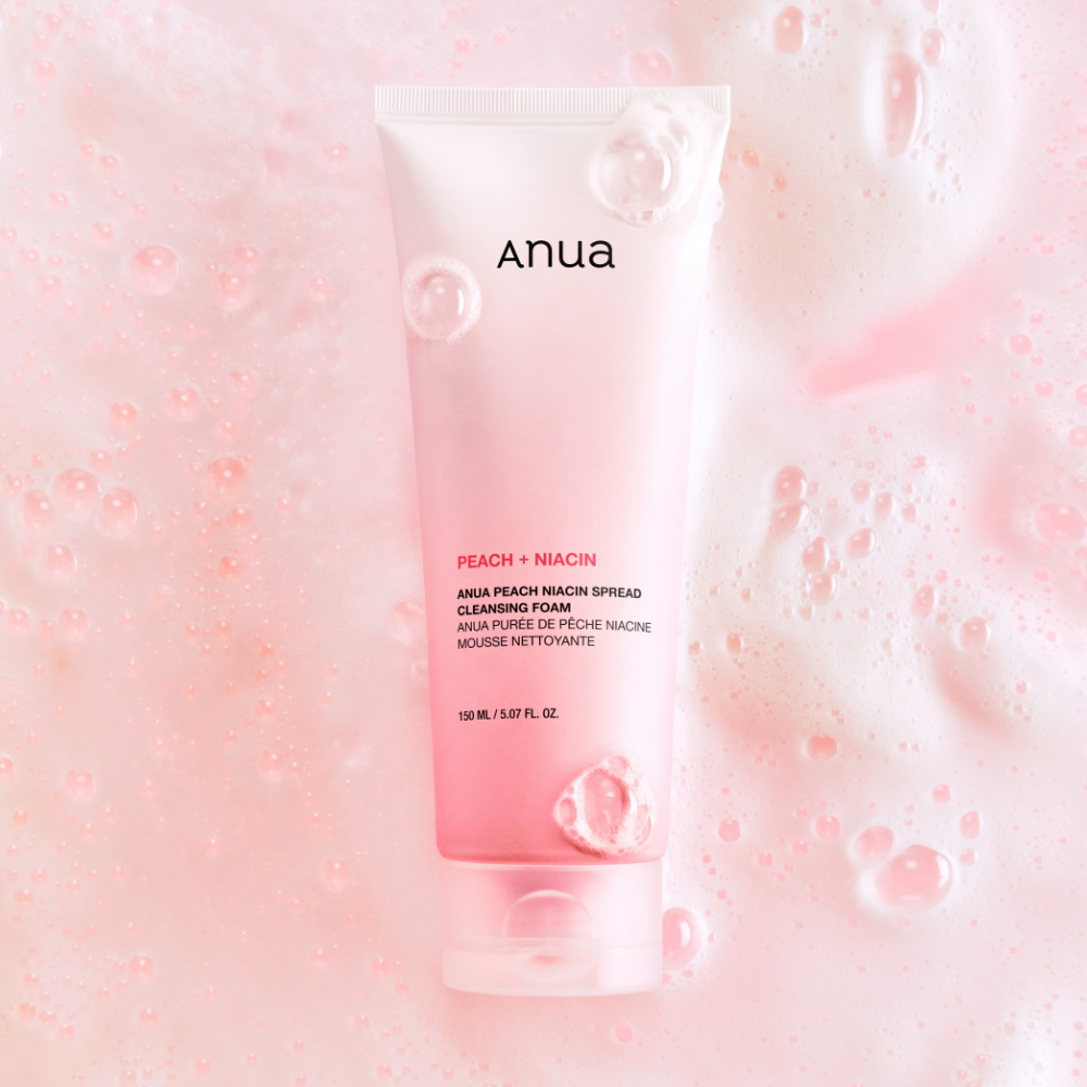 Anua Peach Niacin Spread Cleansing Foam – 150ml | Brightening, Exfoliating Daily Cleanser Product image