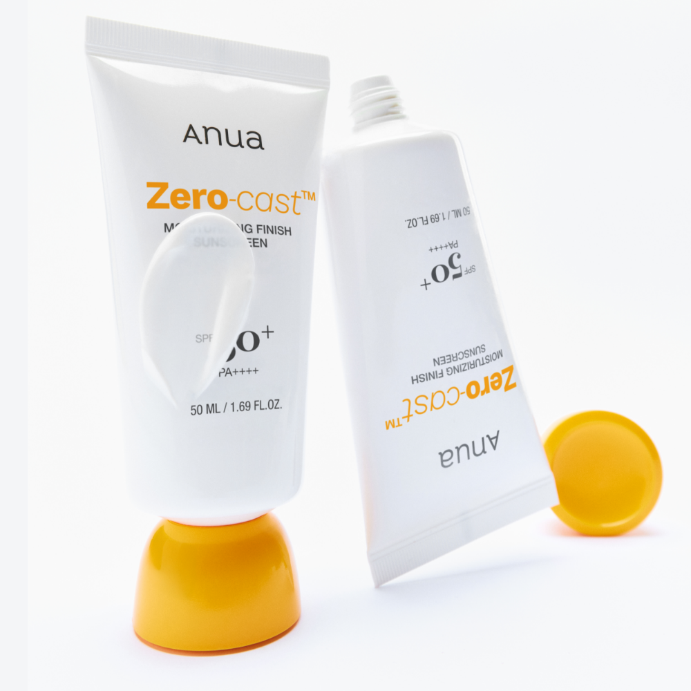Anua Zero-Cast Moisturizing Finish Sunscreen – 50ml | SPF50 Broad Spectrum UV Protection + Hydration Product image