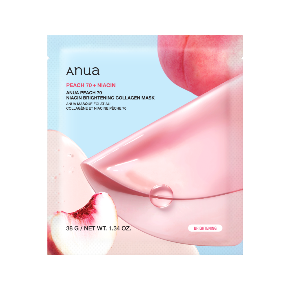 Anua Peach 70 Niacin Serum Mask – 38g x 4 Count | Hydrating, Brightening & Firming Sheet Mask Product image