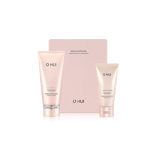 O HUI Miracle Moisture Cleansing Foam Special Set (200ml + 100ml) | Hydrating Gentle Cleanser for Dry & Sensitive Skin Product image