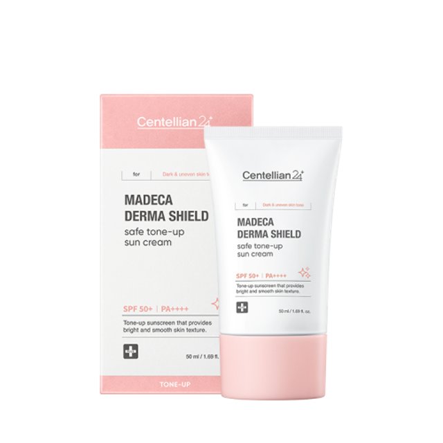 CENTELLIAN24 Madeca Derma Shield Safe Tone Up Sun Cream SPF50+ PA++++ – 50ml | Brightening UV Protection & Radiant Finish Product image