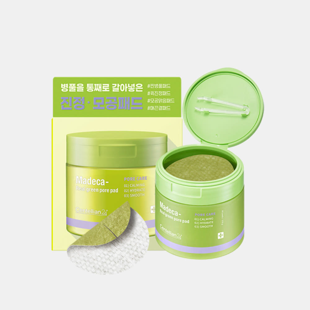 CENTELLIAN24 Madeca Real Green Pore Pad – 170g/60 Pads | Pore Refining & Oil Control Product image