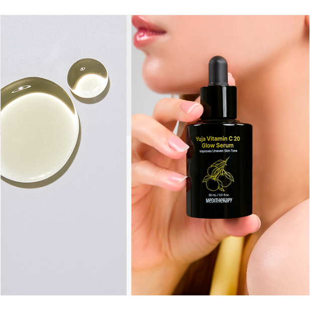 MEDITHERAPY Yuja Vitamin C 20 Glow Serum 30ml Brightening Radiance Booster – Even Tone Dark Spot Care Product image