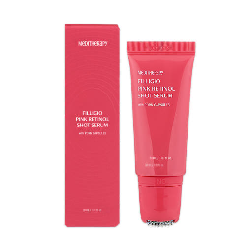 MEDITHERAPY Filligio Pink Retinol Shot Serum 30ml – Advanced Rejuvenation Smoothing Plumping Radiant Tone Product image