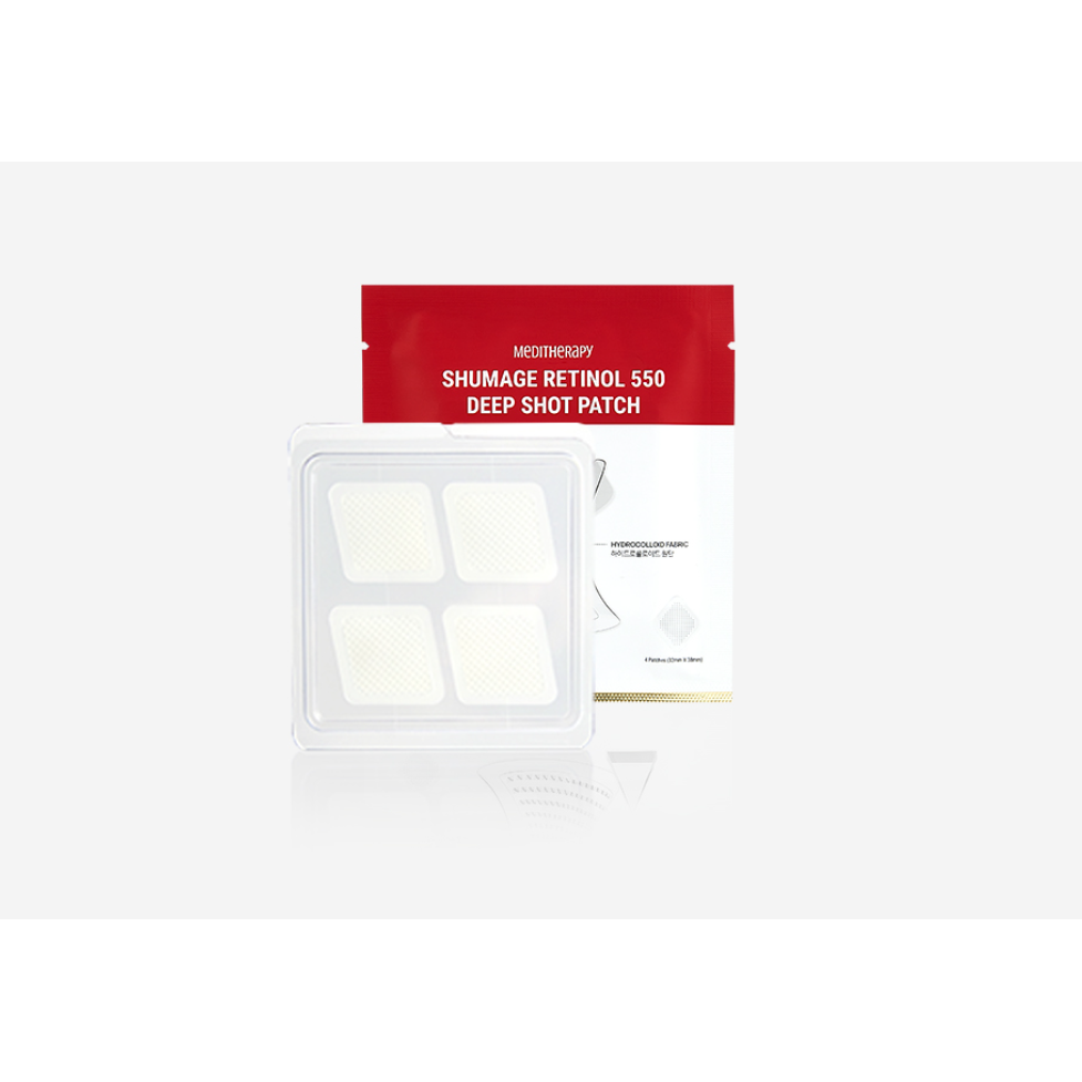 MEDITHERAPY Shumage Retinol 550 Deep Shot Patch 4 Patches 32mm x 38mm - Targeted Wrinkle Care And Skin Renewal Product image