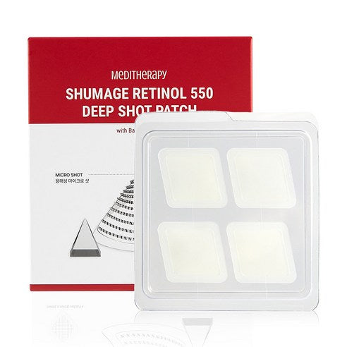 MEDITHERAPY Shumage Retinol 550 Deep Shot Patch 4 Patches 32mm x 38mm - Targeted Wrinkle Care And Skin Renewal Product image