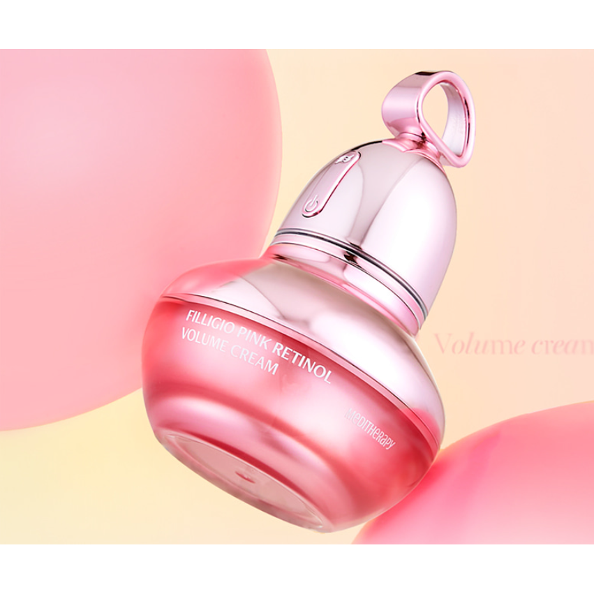 MEDITHERAPY Filligio Pink Retinol Volume Cream 50ml EMS Device Set Lifting Volumizing Anti Aging Youthful Skin Product image