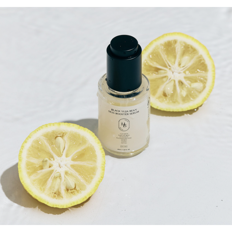 HEVEBLUE Black Yuja Bean Skin Booster Serum 42ml Hydration And Soothing Repair For Radiant Glow Product image