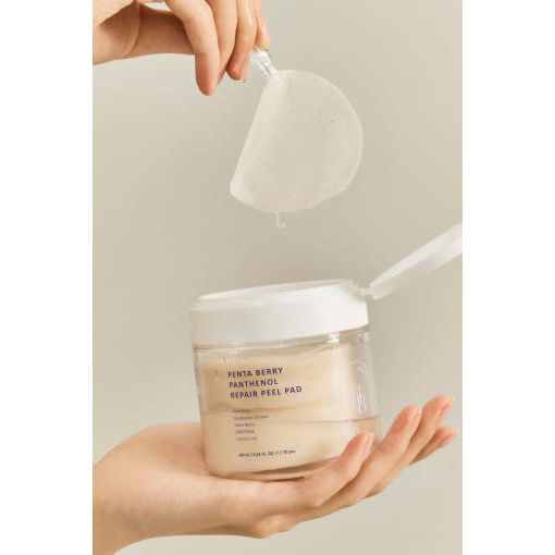 HEVEBLUE Penta Berry Panthenol Repair Peel Pad 160ml 70ea - Gentle PHA Exfoliation Hydration Repair Product image