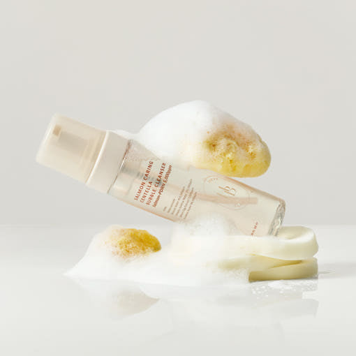 HEVEBLUE Salmon Caring Centella Bubble Cleanser 200ml - Gentle Foam Cleanse Hydration Soothing Repair Product image