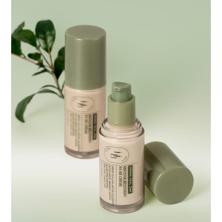 HEVEBLUE Derma Heal Zinc Matcha Recovery RX BB Cream 30ml 3 Colors Soothing Barrier Repair And Hydration Product image