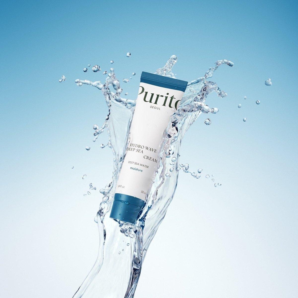 PURITO SEOUL Hydro Wave Deep Sea Cream – 50ml | Oil-Free, Deep Hydration Moisturiser for Sensitive Skin PURITO SEOUL Hydro Wave Deep Sea Cream 50ml - Glam Global UKPURITO SEOUL