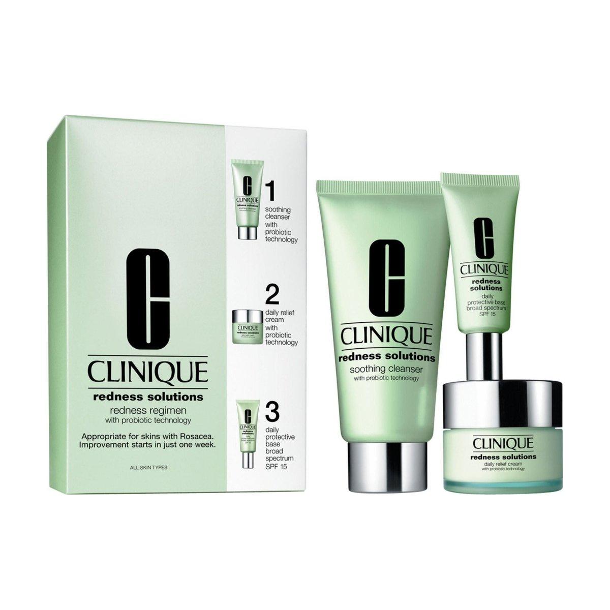 Clinique Redness Solutions Redness Regimen | Calming & Soothing Skincare for Sensitive Skin Clinique Redness Solutions Redness Regimen - Glam Global UKClinique