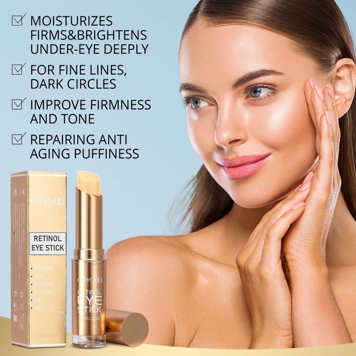 CITYGOO Retinol Eye Stick with Collagen - 30ml | Dark Circles, Puffiness & Fine Lines Treatment CITYGOO Retinol Eye Stick with Collagen - 30ml - Glam Global UKCITYGOO