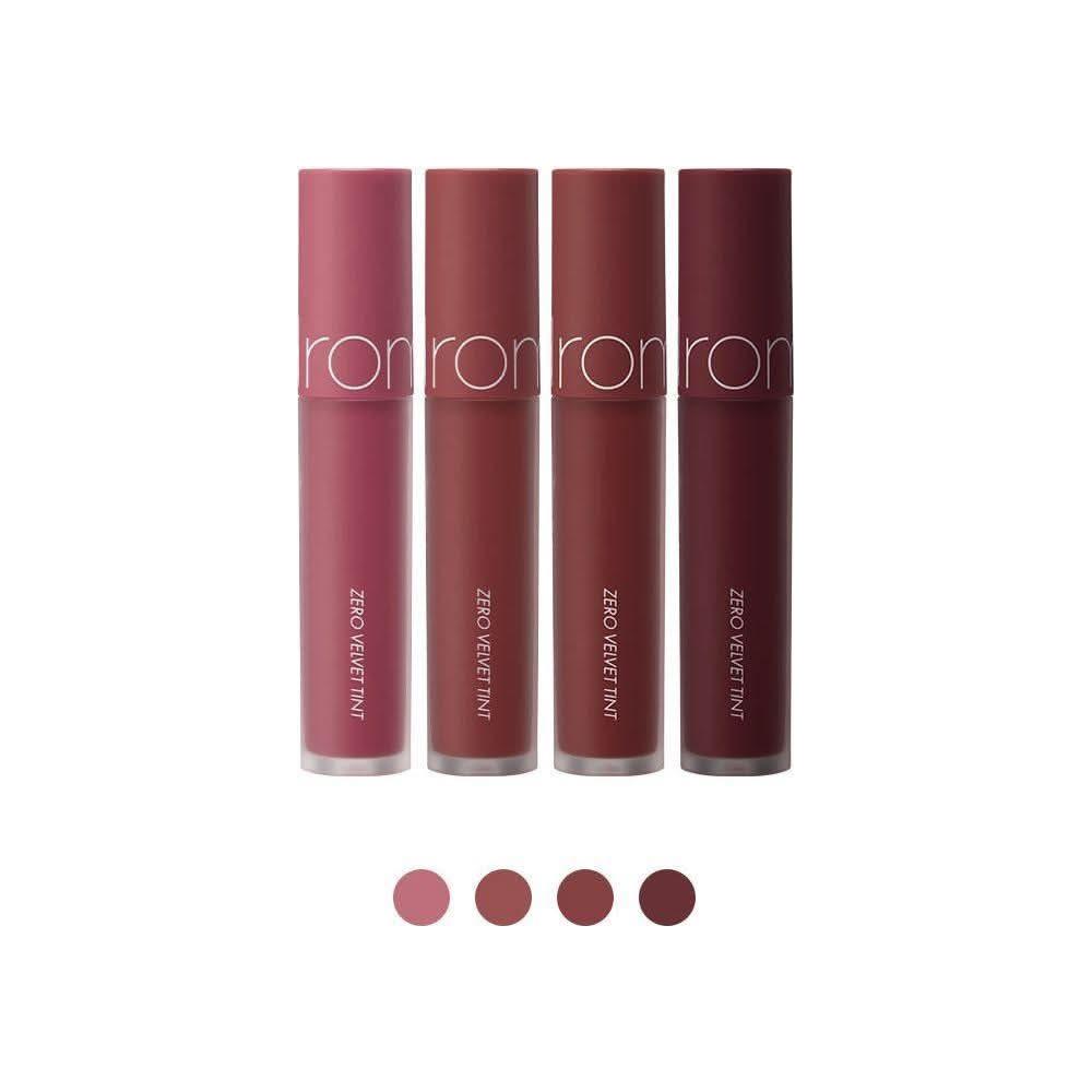 rom&nd ZERO VELVET TINT – 4 Shades | Airy Matte Lip Tint Inspired by Autumn & Winter rom&nd ZERO VELVET TINT 4color - Glam Global UKrom&nd
