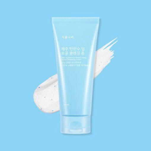 Shingmulnara Jeju Sparkling Water Pore Deep Cleansing Foam – 150ml | Gentle Exfoliating & Moisturising Cleanser Shingmulnara Jeju Sparkling Water Pore Deep Cleansing Foam 150ml - Glam Global UKShingmulnara
