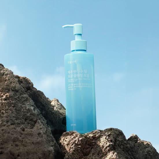 Shingmulnara Jeju Sparkling Water Pore Deep Cleansing Oil – 250ml | AHA, BHA, PHA Exfoliating Makeup Remover Shingmulnara Jeju Sparkling Water Pore Deep Cleansing Oil 250ml - Glam Global UKShingmulnara